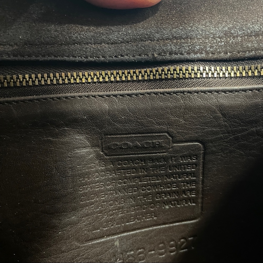 Coach Brown Leather Crossbody Satchel - Picture 7 of 9